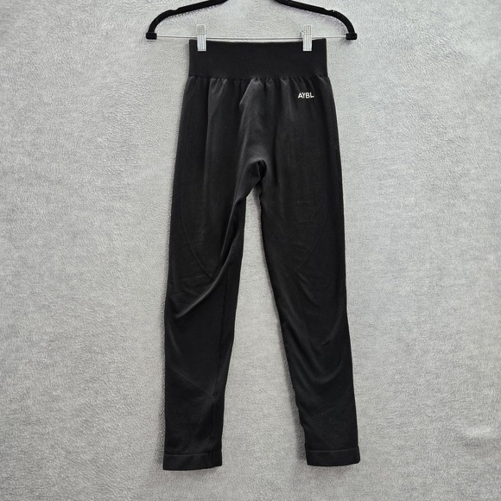 AYBL Women Activewear Pants S Black‎ Elastane Nylon Yoga Leggings 23" Inseam